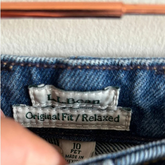 L.L Bean Womens Original Fit Relaxed Jeans Denim Blue Size 10 - Picture 8 of 13